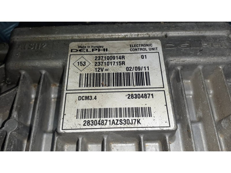 Recambio de centralita motor uce para renault megane iii berlina 5 p referencia OEM IAM 237100914 237101715R 