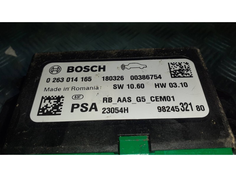 Recambio de modulo electronico para peugeot 308 referencia OEM IAM 0263014165 180326 0038674