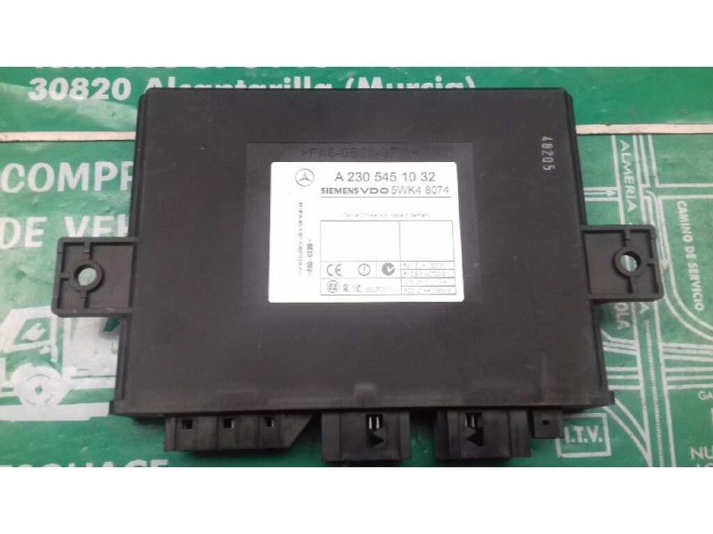 Recambio de centralita cierre para mercedes-benz clase sl (w230) roadster referencia OEM IAM A2305451032 5WK48074 SIEMENS VDO