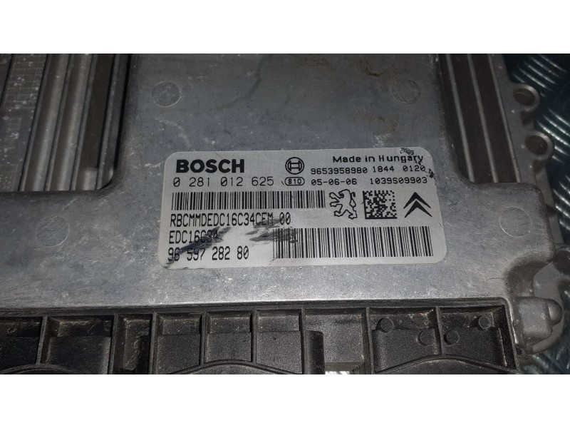 Recambio de centralita motor uce para peugeot 407 referencia OEM IAM 9659728280 0281012625 BOSCH