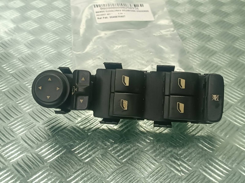 Recambio de mando elevalunas delantero izquierdo para peugeot 407 referencia OEM IAM 96468704XT 53269735 