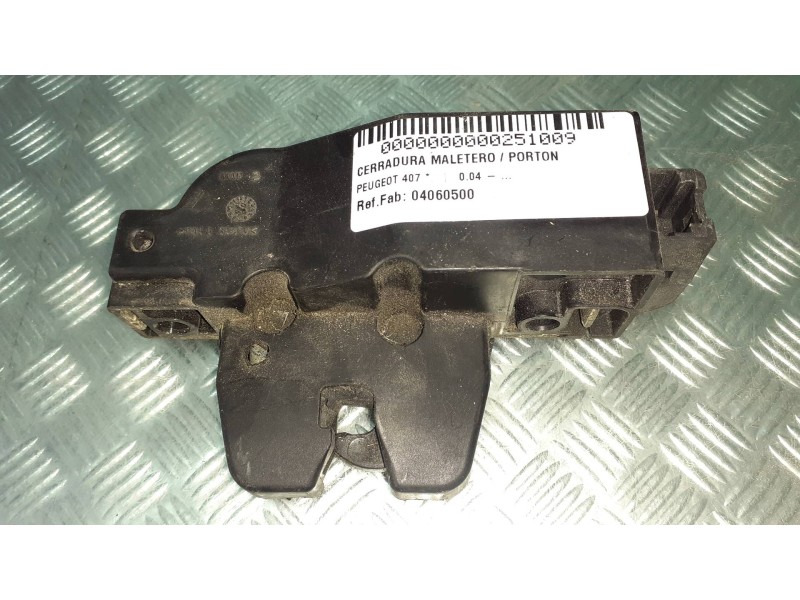 Recambio de cerradura maletero / porton para peugeot 407 referencia OEM IAM 04060500 9653208080 