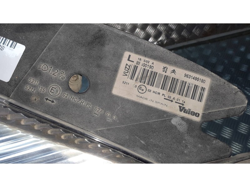 Recambio de faro izquierdo para citroen xsara picasso referencia OEM IAM 9631495180 89800190 