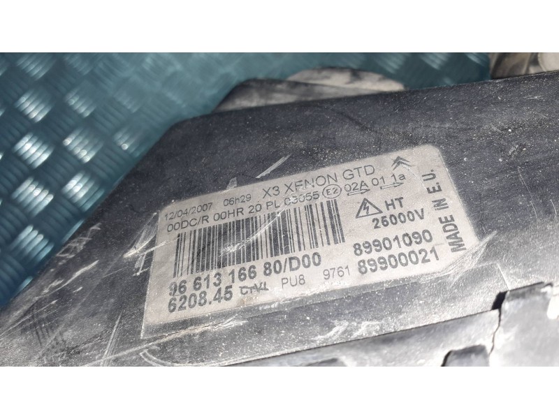 Recambio de faro izquierdo para citroen c5 berlina referencia OEM IAM 9661316680 89901090 89900021