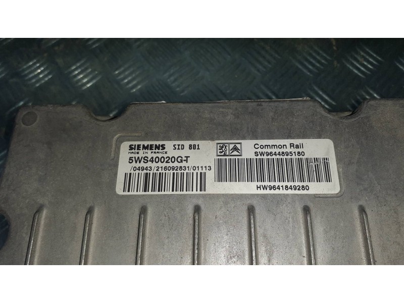 Recambio de centralita motor uce para peugeot 307 (s1) referencia OEM IAM 96448951B0 212400104 5WS40020GT