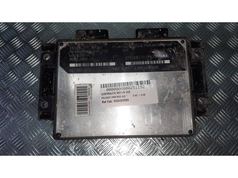 Recambio de centralita motor uce para peugeot partner (s2) referencia OEM IAM 9650359580 9661879180 827392AZG