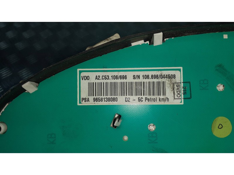 Recambio de cuadro instrumentos para peugeot 407 referencia OEM IAM 9658138080 A2C53106696 89661232