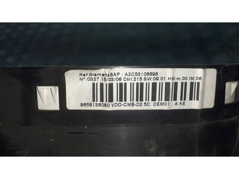 Recambio de cuadro instrumentos para peugeot 407 referencia OEM IAM 9658138080 A2C53106696 89661232