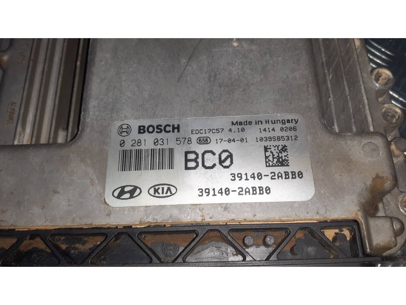 Recambio de centralita motor uce para hyundai ix20 referencia OEM IAM 391402ABB0 0281031578 BOSCH