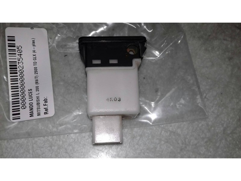 Recambio de mando luces para mitsubishi l 200 (k6/7) 2500 td glx (4-ptas.) referencia OEM IAM  4K03 