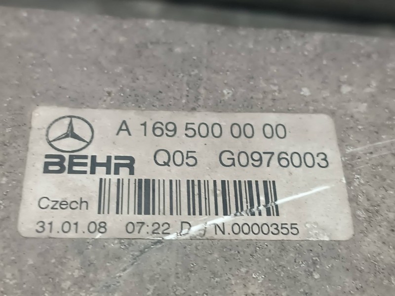 Recambio de intercooler para mercedes-benz clase a (w169) referencia OEM IAM A1695000000 Q05 G0976003 BERH