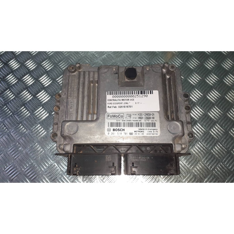 Recambio de centralita motor uce para ford ecosport (cr6) referencia OEM IAM 0261S18701 H1B112A650EA HA6A12B684NA