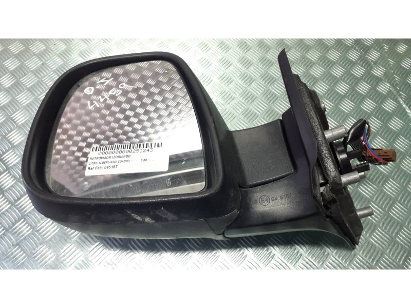 Recambio de retrovisor izquierdo para citroen berlingo cuadro referencia OEM IAM 045187  ELECTRICO