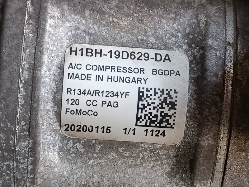 Recambio de compresor aire acondicionado para ford ecosport (cr6) referencia OEM IAM H1BH19D629DA R134A FOMOCO