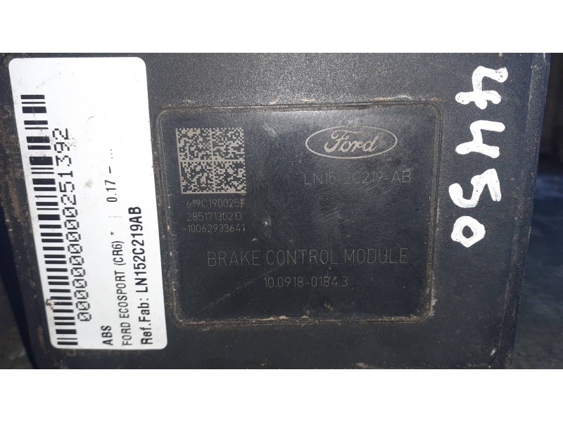 Recambio de abs para ford ecosport (cr6) referencia OEM IAM LN152C219AB 10091801843 LN152B373AB