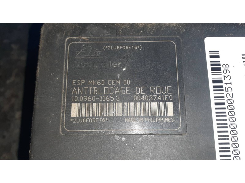 Recambio de abs para citroen c5 berlina lx (e) referencia OEM IAM 9659770580 0403741E0 10096011653