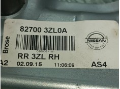 Recambio de elevalunas trasero derecho para nissan pulsar (c13) referencia OEM IAM 827003ZL0A CONCTOR 2 PINES ELECTRICO 2