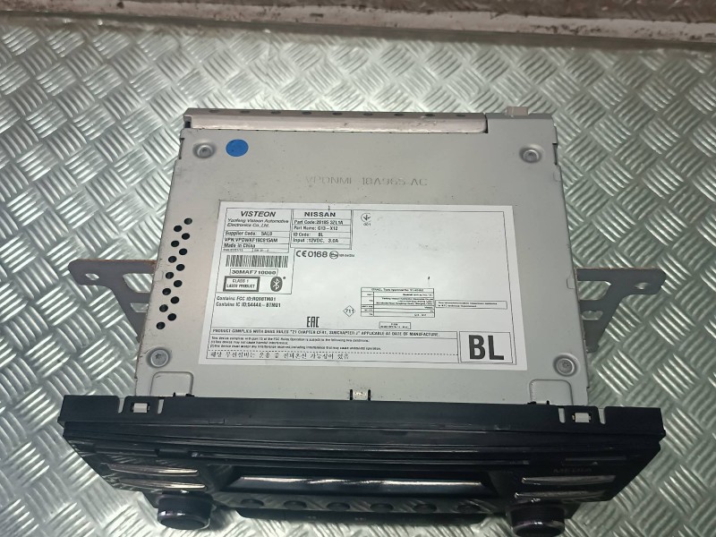 Recambio de sistema audio / radio cd para nissan pulsar (c13) referencia OEM IAM 281853ZL1A VDNMF18A965AC VISTEON