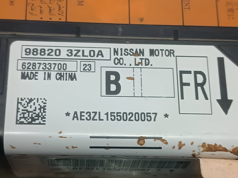 Recambio de centralita airbag para nissan pulsar (c13) referencia OEM IAM 988203ZL0A 628733700 
