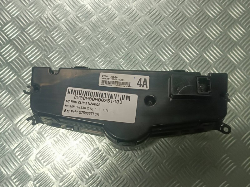 Recambio de mando climatizador para nissan pulsar (c13) referencia OEM IAM 275003ZL0A  CONECTOR 10 PINES