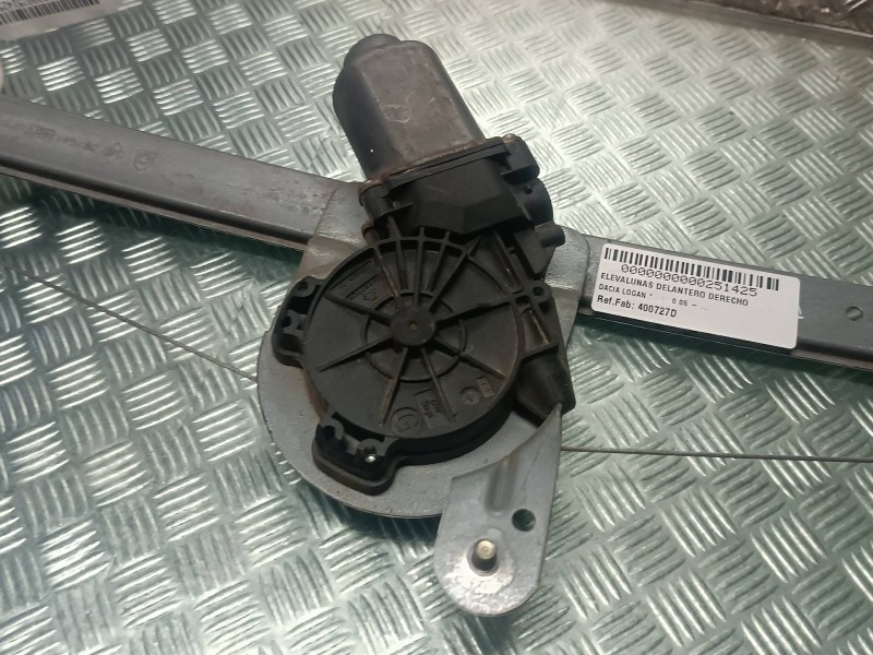 Recambio de elevalunas delantero derecho para dacia logan referencia OEM IAM 400727D  2 PINES