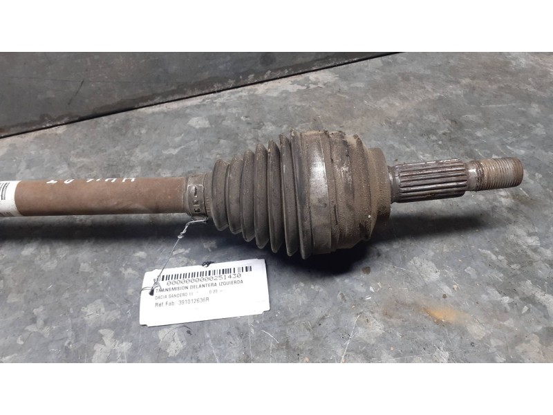 Recambio de transmision delantera izquierda para dacia sandero iii referencia OEM IAM 391012636R  