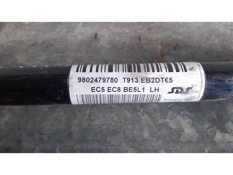 Recambio de transmision delantera izquierda para peugeot 308 referencia OEM IAM 9802479780  