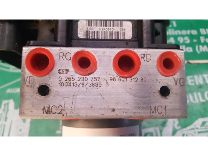 Recambio de abs para citroen c5 berlina millenium referencia OEM IAM 0265230757 9662131280 0265951393