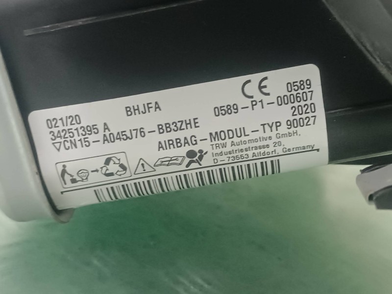 Recambio de airbag de rodillas para ford ecosport (cr6) referencia OEM IAM CN15A045J76BB3ZHE 2 PINES CN15A045J76BB3ZHE