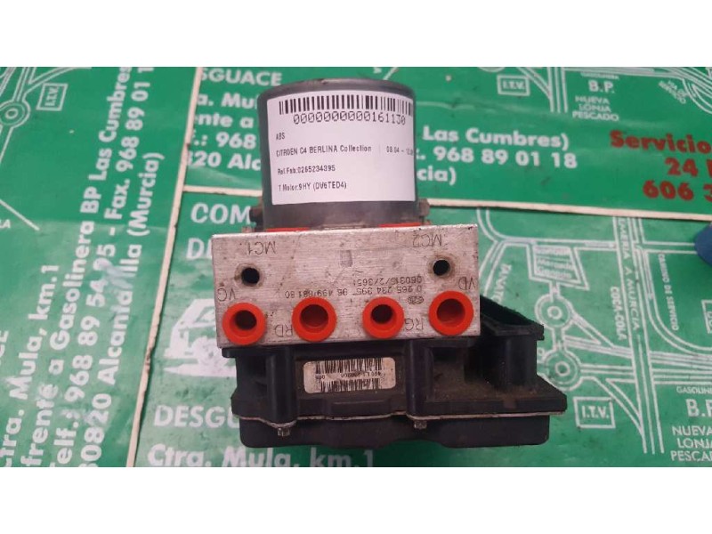 Recambio de abs para citroen c4 berlina collection referencia OEM IAM 0265234395 9649988180 9658299180
