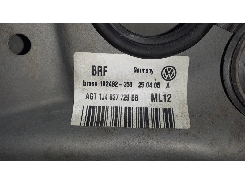 Recambio de elevalunas delantero izquierdo para volkswagen bora berlina (1j2) referencia OEM IAM 1J4837755E 119692109 ELECTRICO