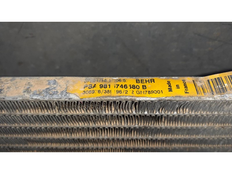 Recambio de condensador / radiador aire acondicionado para peugeot 308 referencia OEM IAM 9816746580B 306976 389196