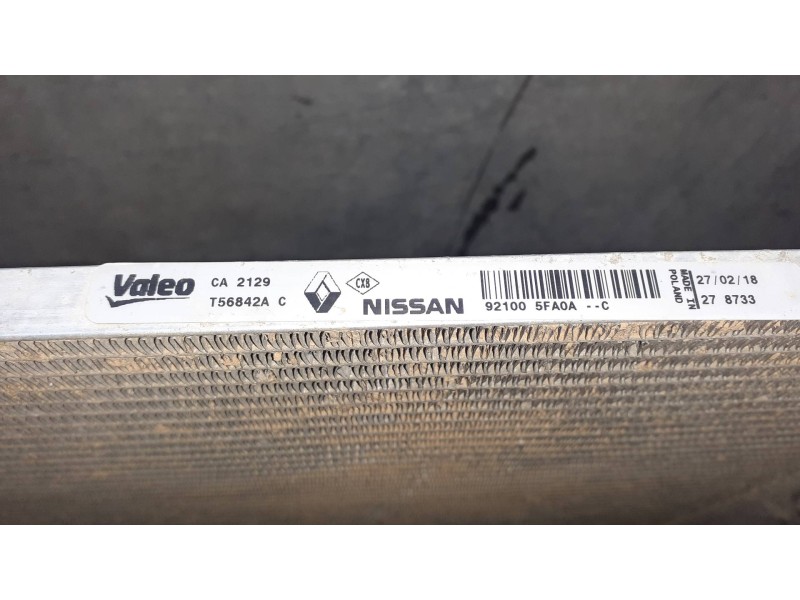 Recambio de condensador / radiador aire acondicionado para nissan micra v (k14) referencia OEM IAM 921005FA0A T56842A 