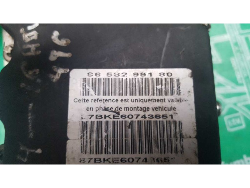 Recambio de abs para citroen c4 berlina collection referencia OEM IAM 0265234395 9649988180 9658299180