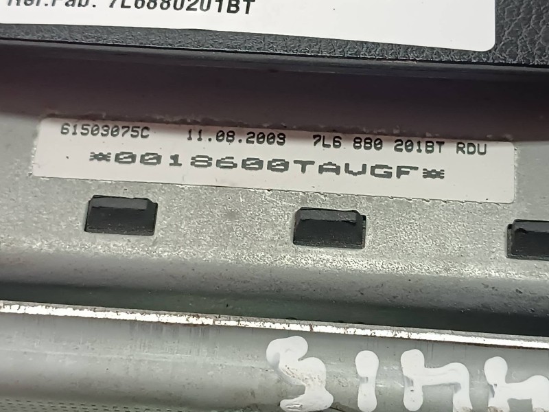 Recambio de airbag delantero izquierdo para volkswagen touareg (7la) referencia OEM IAM 7L6880201BT 7L6880201 61503075C