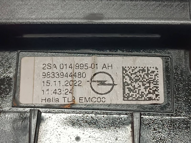 Recambio de piloto trasero izquierdo interior para opel mokka referencia OEM IAM 9833944480  