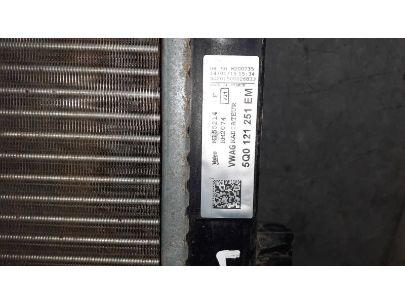 Recambio de radiador agua para volkswagen golf vii sportsvan referencia OEM IAM 5Q0121251EM M155214 