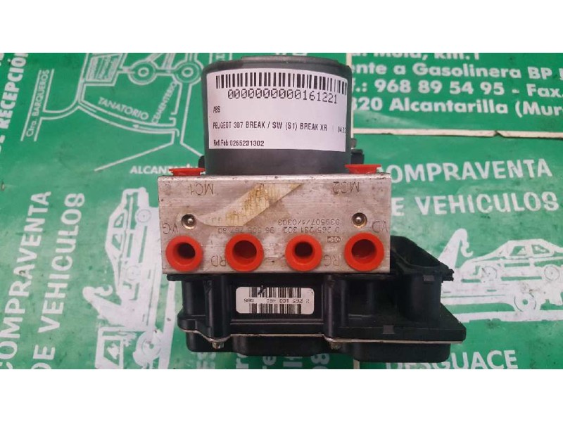 Recambio de abs para peugeot 307 break / sw (s1) break xr referencia OEM IAM 0265231302 9650576780 0265800301