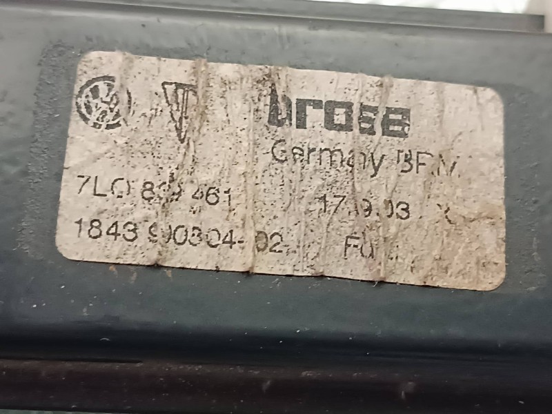 Recambio de elevalunas trasero izquierdo para volkswagen touareg (7la) referencia OEM IAM 7L0839461  ELECTRICO