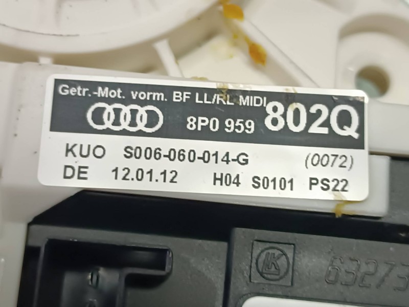 Recambio de motor elevalunas delantero derecho para audi a3 (8p) referencia OEM IAM 8P0959802Q 0130822205 