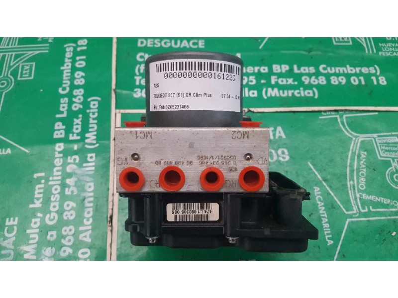 Recambio de abs para peugeot 307 (s1) xr clim plus referencia OEM IAM 0265231486 9649988280 9657352780