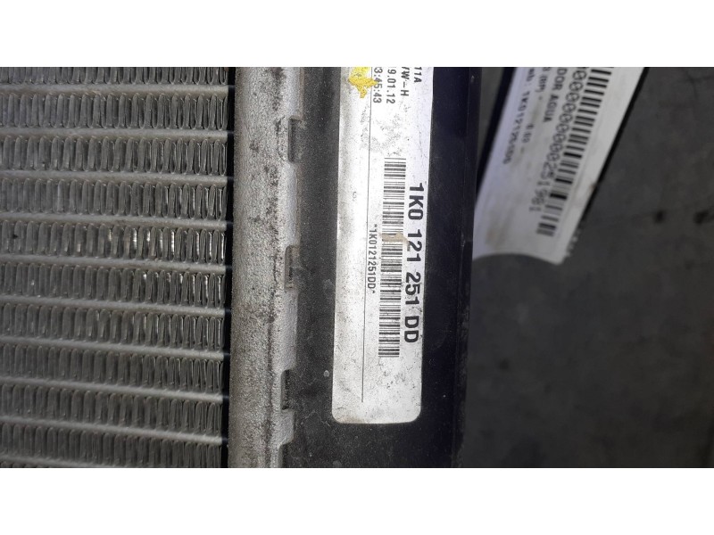 Recambio de radiador agua para audi a3 (8p) referencia OEM IAM 1K0121251DD  