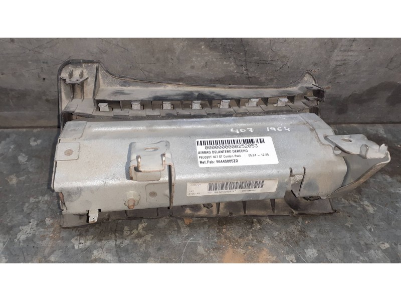 Recambio de airbag delantero derecho para peugeot 407 st confort pack referencia OEM IAM 96445885ZD  
