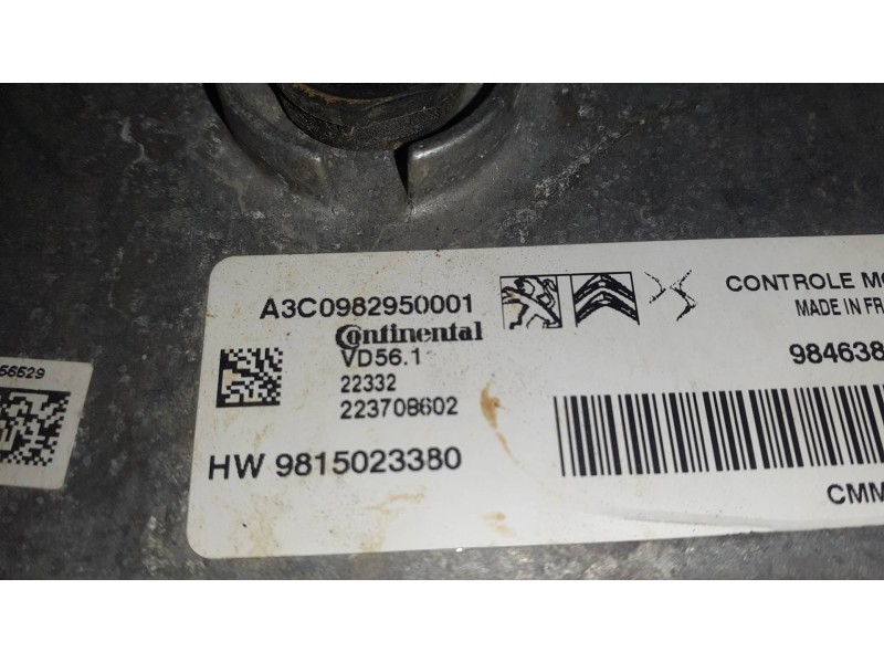 Recambio de centralita motor uce para opel mokka referencia OEM IAM A3C0982950001 223708602 9846386380