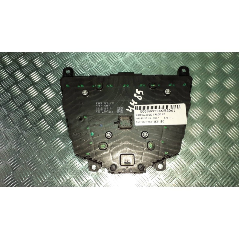 Recambio de sistema audio / radio cd para ford focus lim. (cb8) referencia OEM IAM F1ET18K811BC 331467000 4 PINES