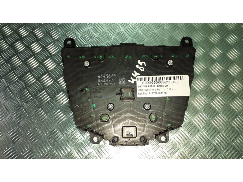 Recambio de sistema audio / radio cd para ford focus lim. (cb8) referencia OEM IAM F1ET18K811BC 331467000 4 PINES