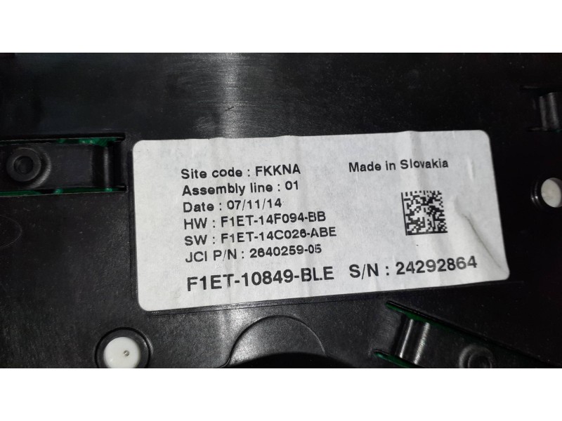 Recambio de cuadro instrumentos para ford focus lim. (cb8) referencia OEM IAM F1ET10849BLE 12 PINES 24292864