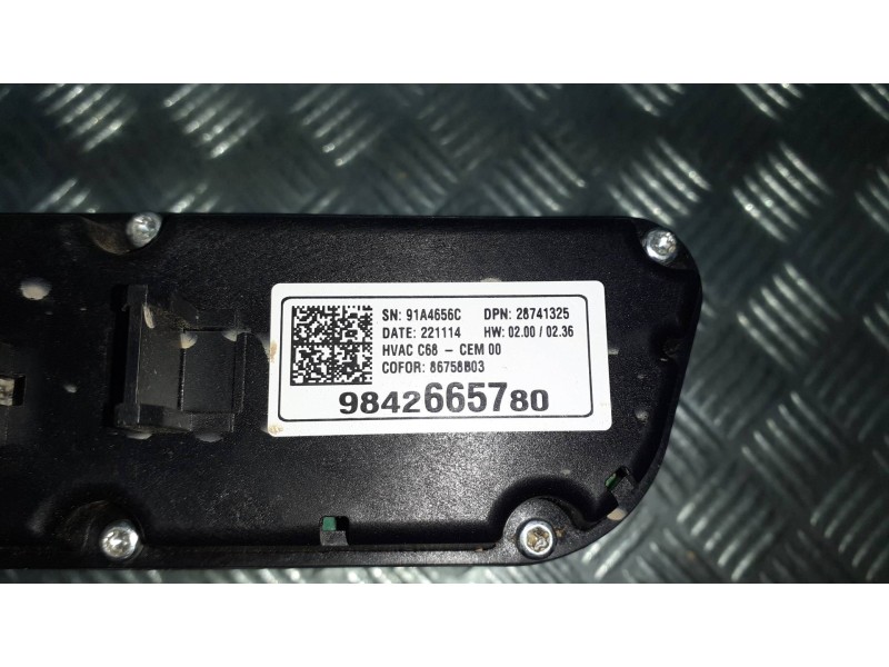Recambio de mando climatizador para opel mokka referencia OEM IAM 9842665780 91A4656C 