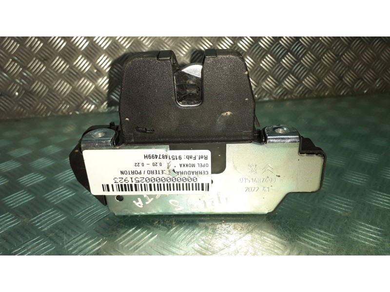 Recambio de cerradura maletero / porton para opel mokka referencia OEM IAM 9151487499H  