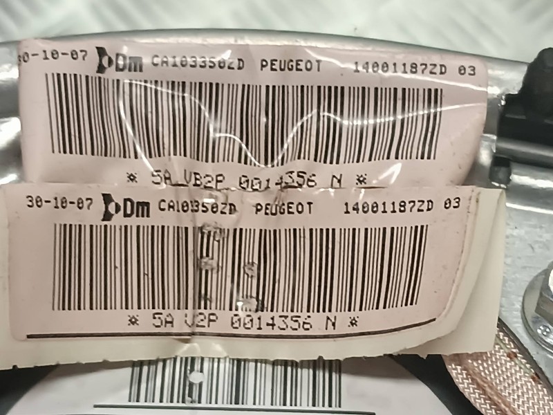 Recambio de airbag delantero izquierdo para peugeot expert kasten referencia OEM IAM 5AVB2P0014356N 140011872D03 